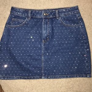 Topshop denim skirt